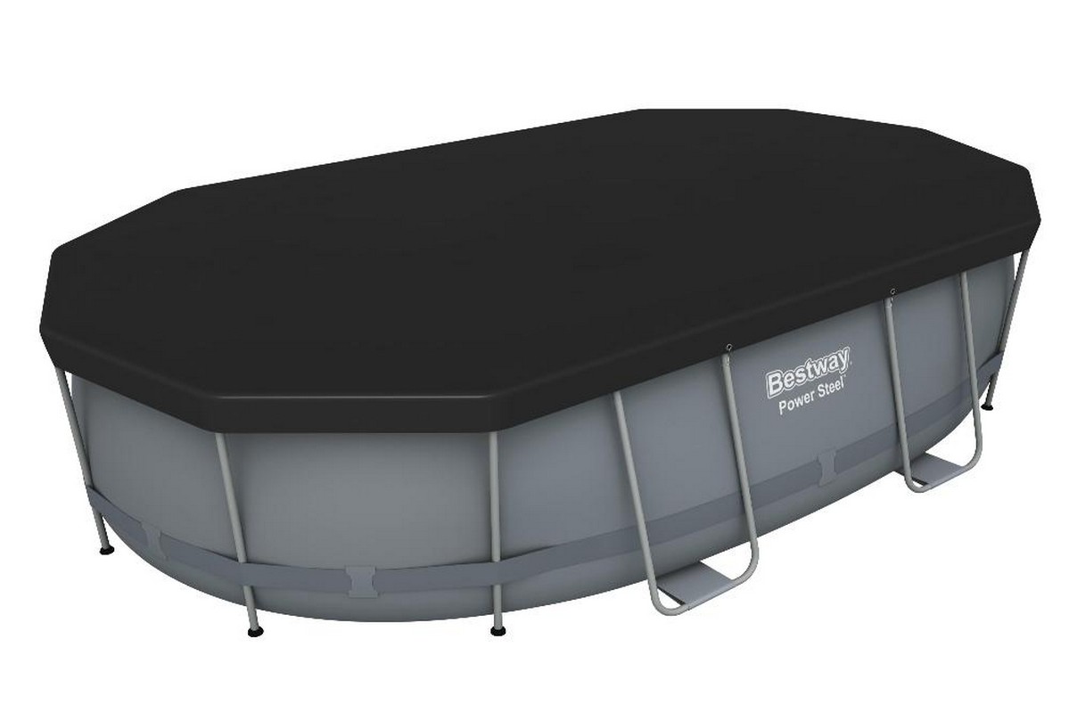 Каркасный бассейн овальный 488x305x107cм Bestway Power Steel 56448