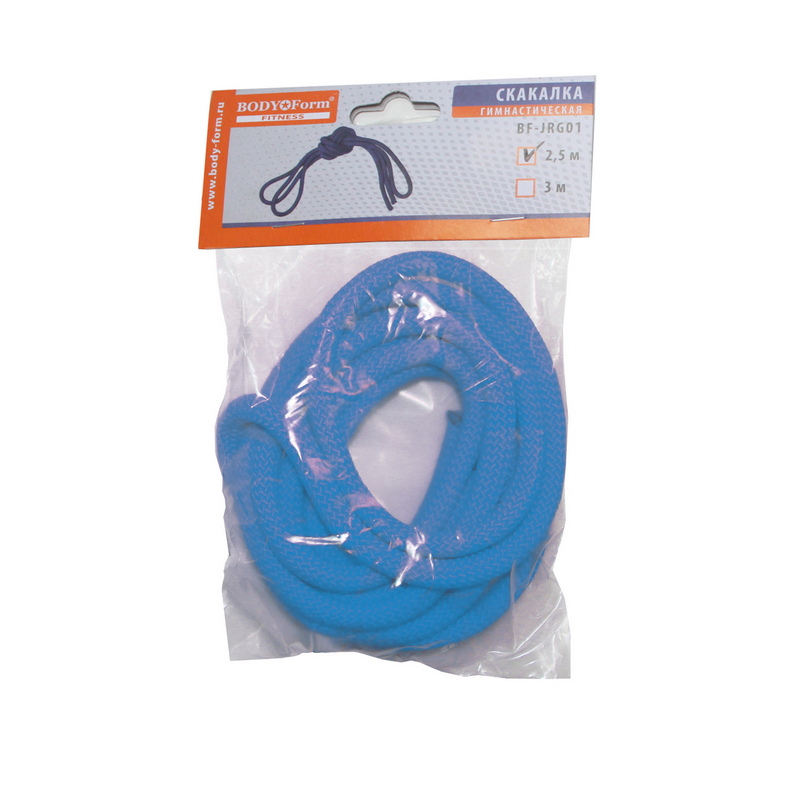 Скакалка гимнастическая Body Form BF-SK01 (BF-JRG01) 2.5м, 150гр (синий)