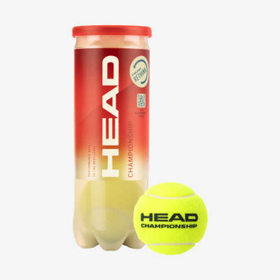 Мяч для большого тенниса Head Championship 3B, упаковка 3 мяча, ITF 575301/575203