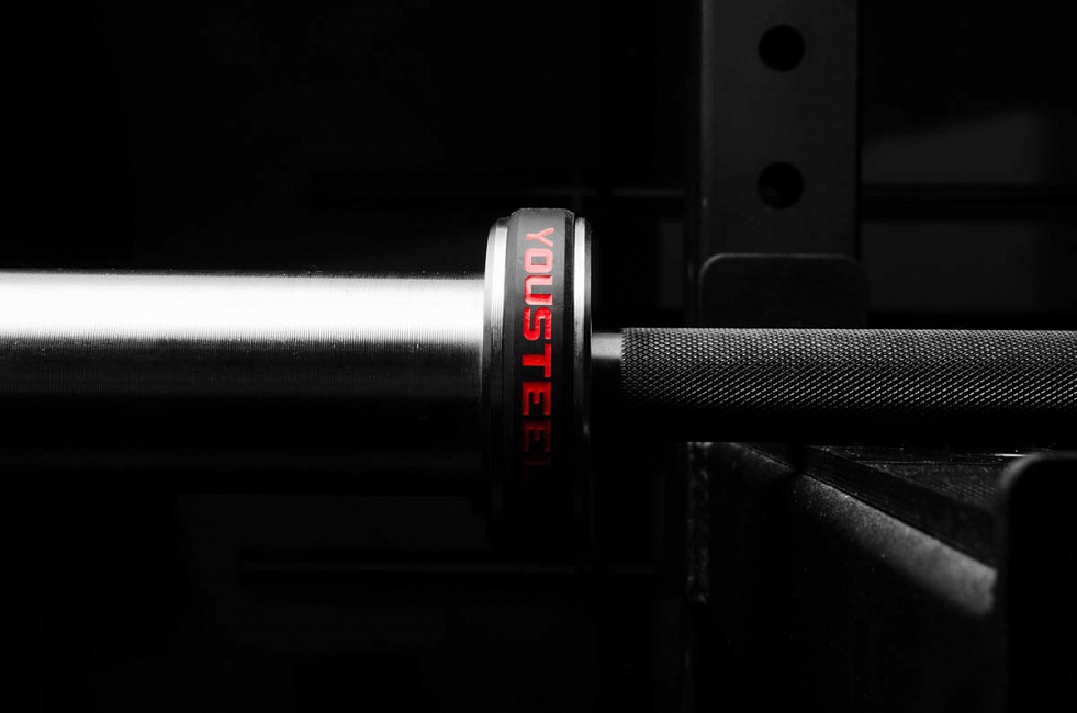 Гриф YouSteel Training Bar XF-15, 15кг, длина 2010мм, D25мм, bushing, черный оксид + хром