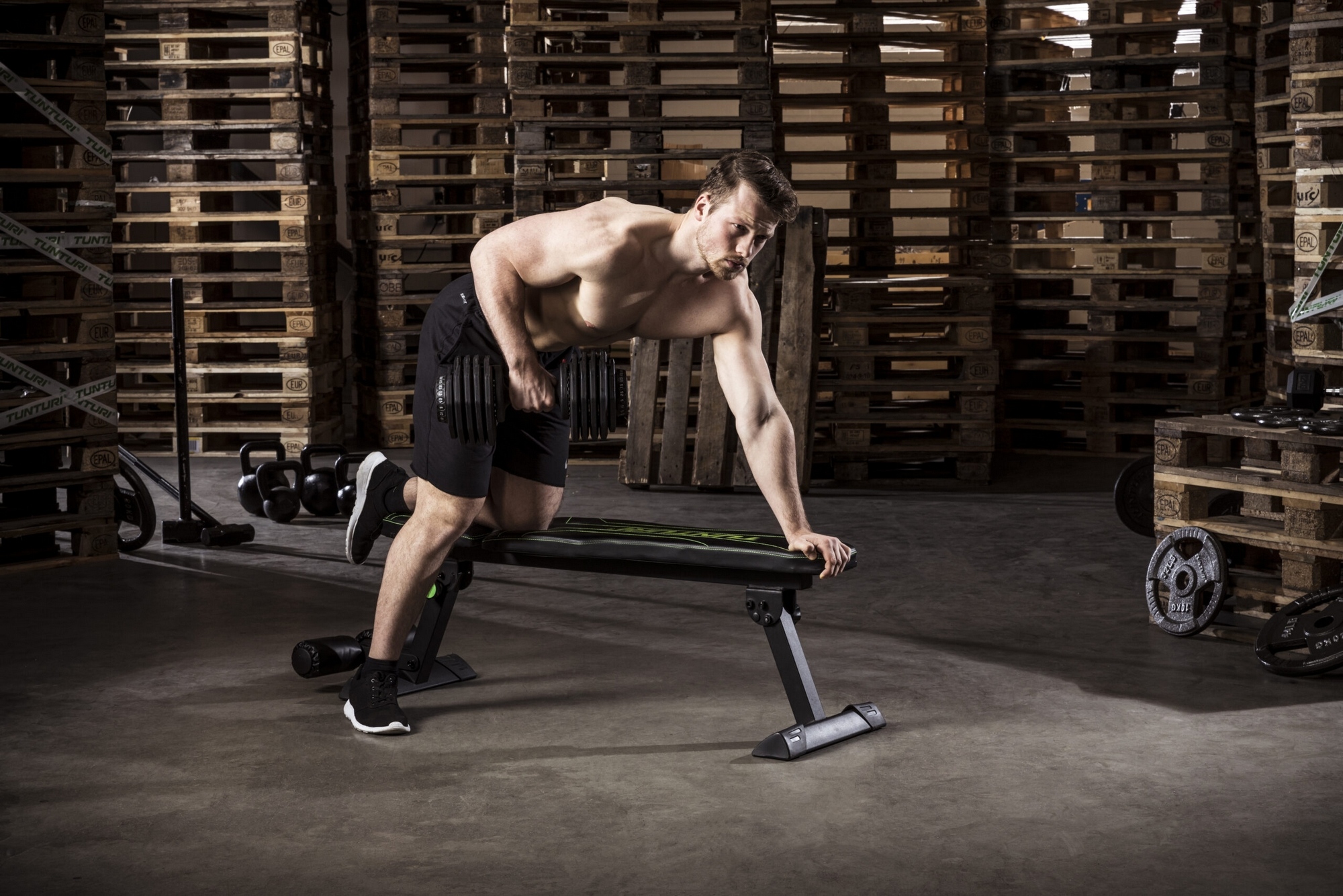 Скамья плоская Tunturi FB80 17TSFB8000 | Premium Fitness