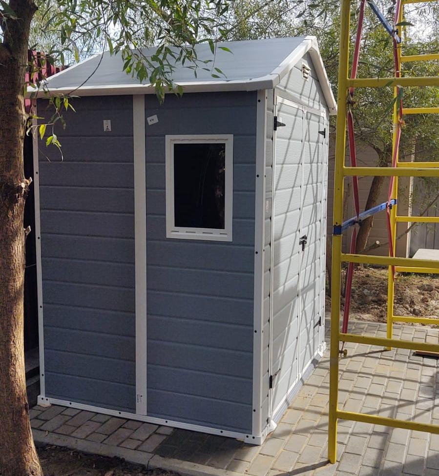 Сарай "Манор 6x5DD", серый (175 x 145 см)