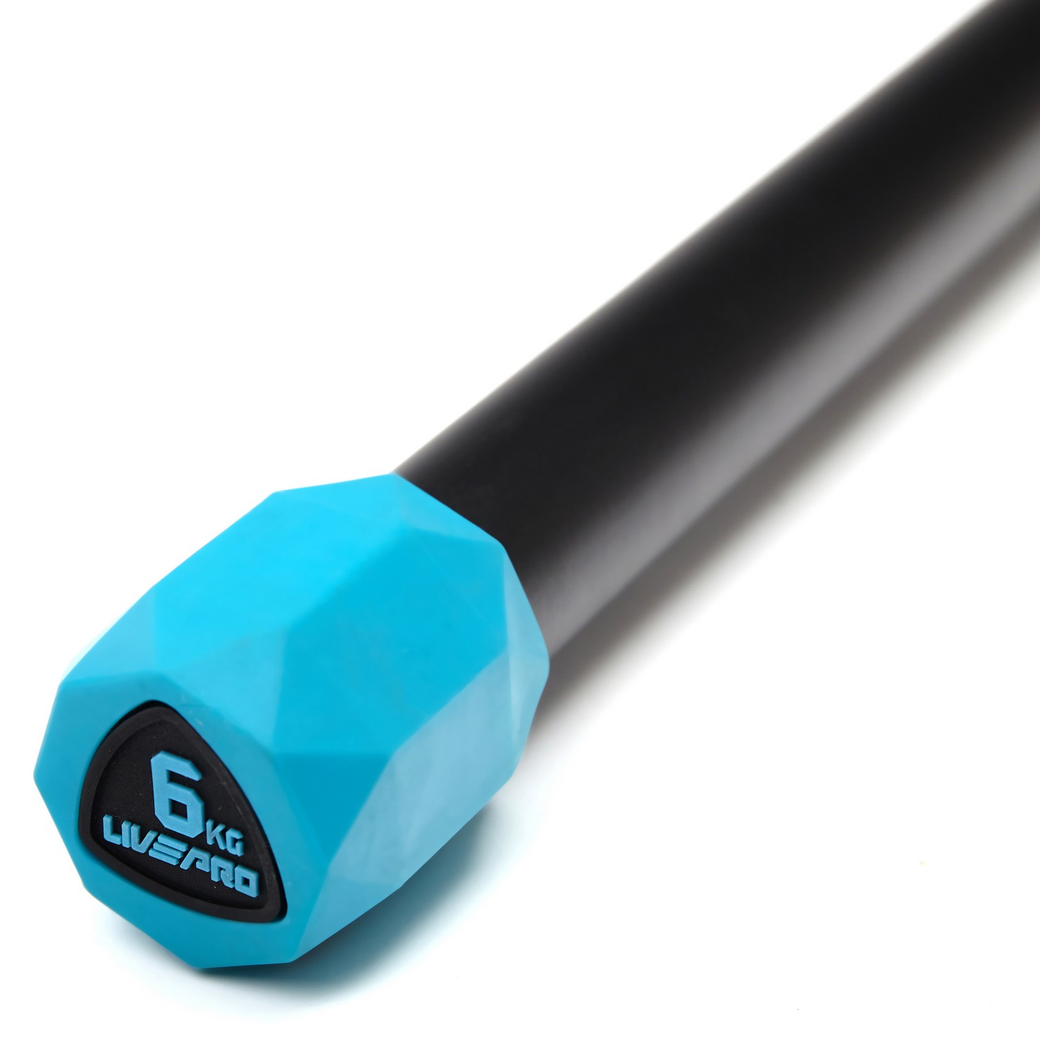 Гимнастическая палка Live Pro Weighted Bar LP8145-6 6 кг, синий\черный
