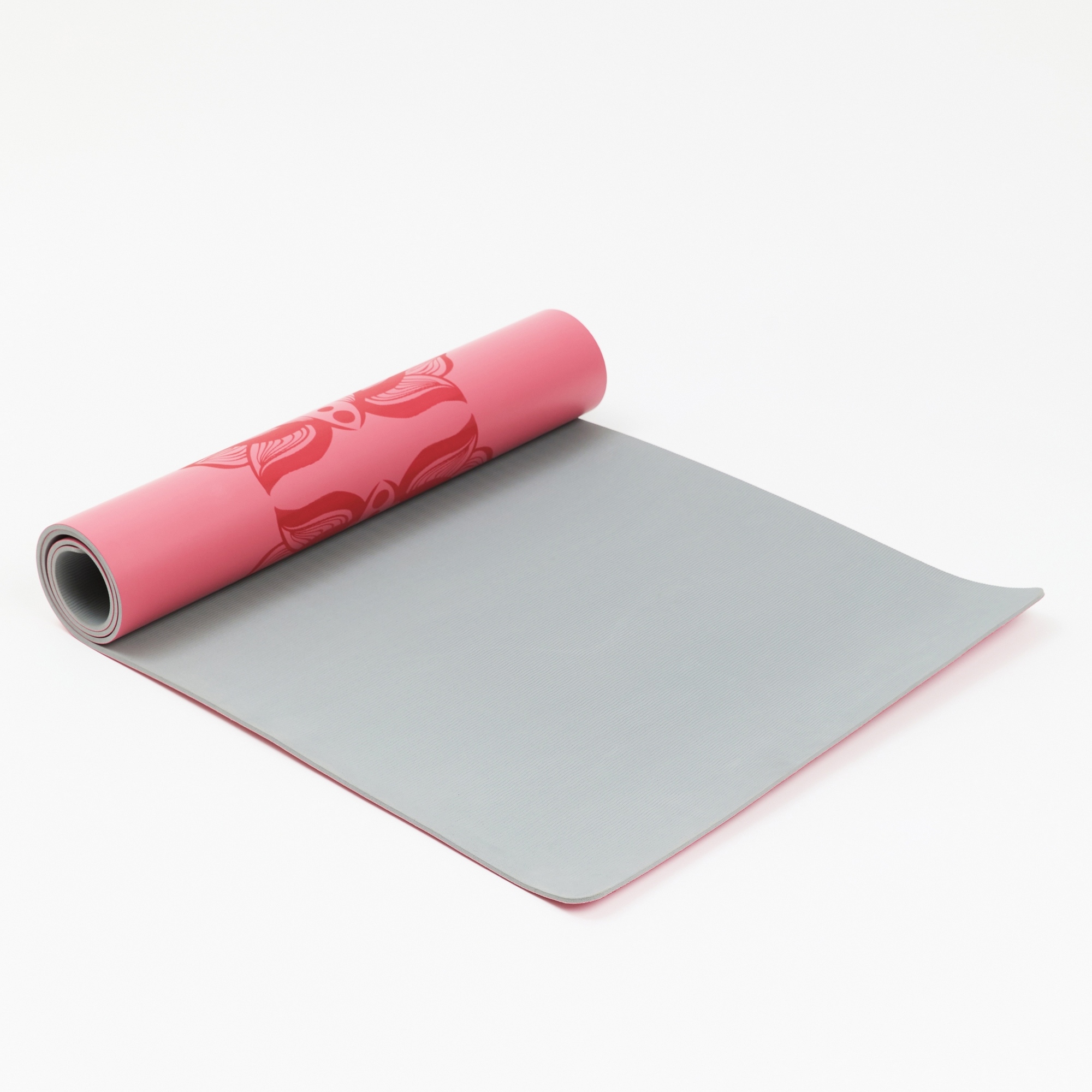 Коврик для йоги 185х68х0,5 см, TPE, c гравировкой Inex Yoga PU Mat PUMATPE-LT-PK розовый