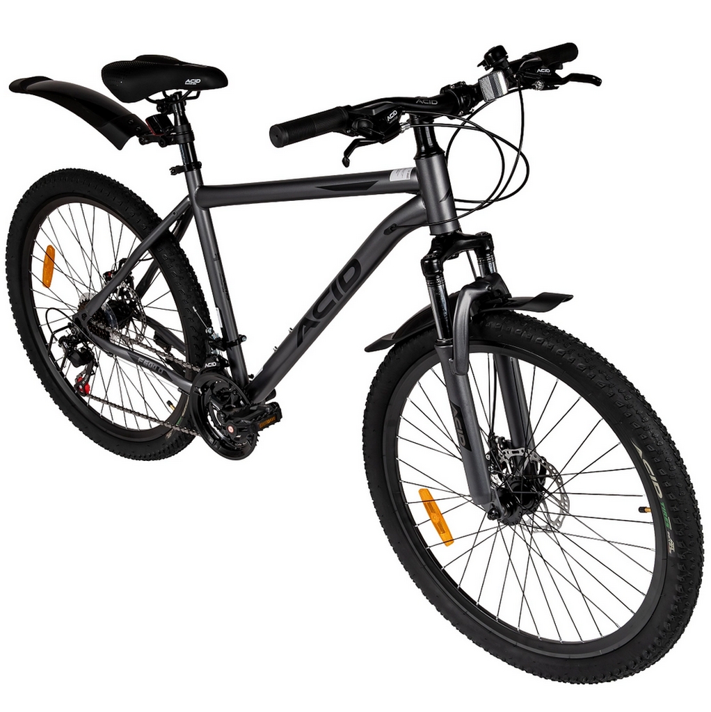 Велосипед 26" Acid F 600 D Gray 2026 056293 Flat\Black