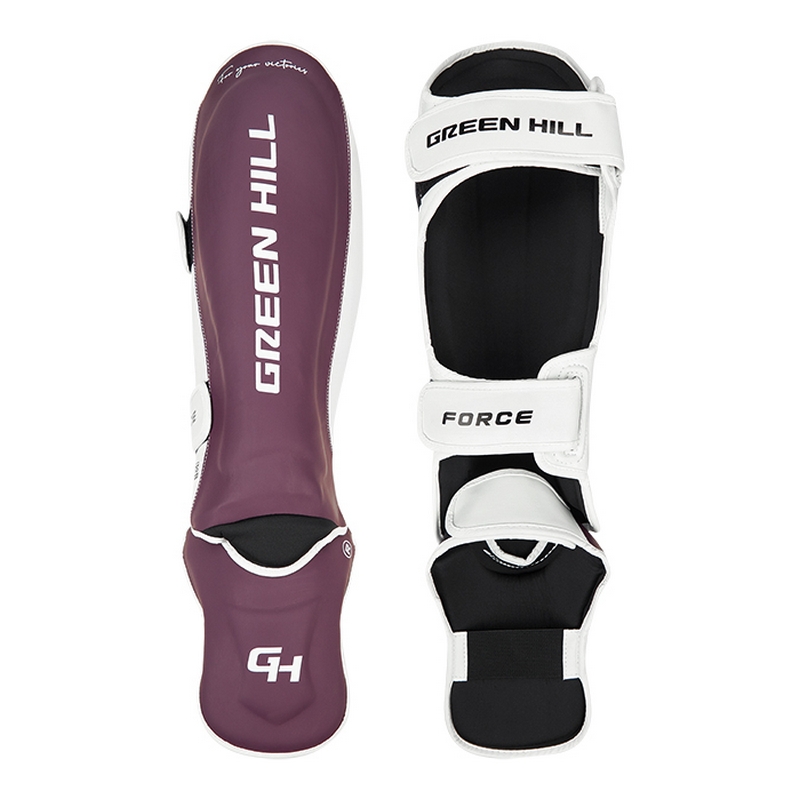 Защита голень-стопа Green Hill Force 3D inject foam KK CNSGK-550 Фиолетово-белый