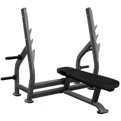 Олимпийская горизонтальная скамья со стойками Impulse IT7014 | Premium Fitness