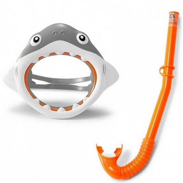 Набор маска с трубкой Intex Shark Fun 55944