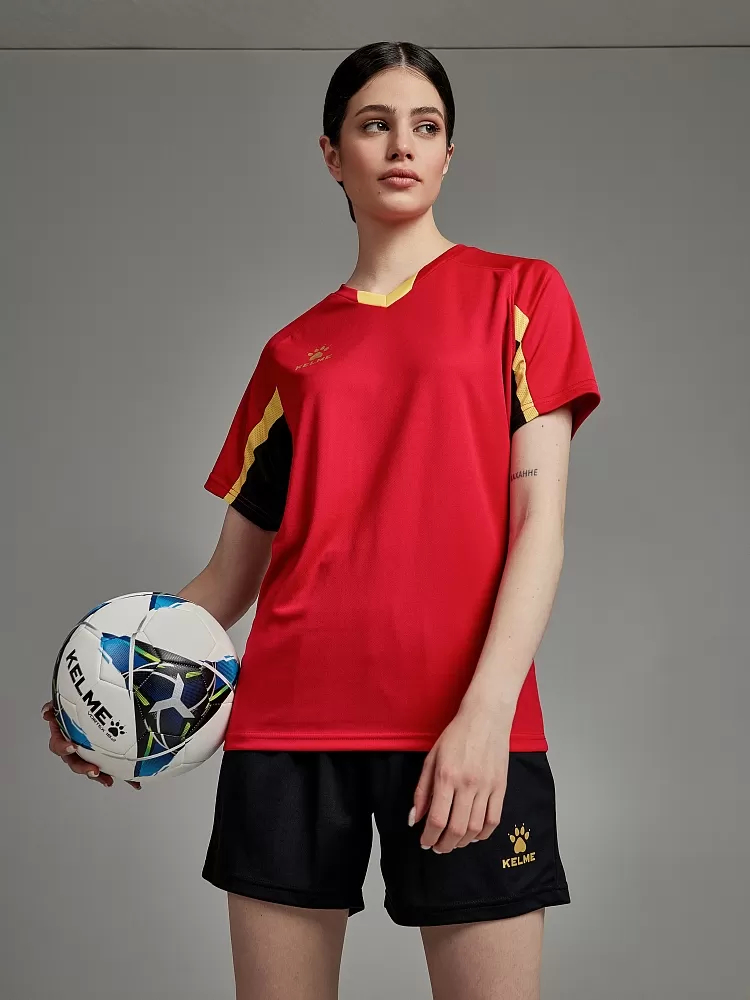 Футбольная форма Kelme Short-Sleeved Football Suit 8251ZB1002-600 Red\Black