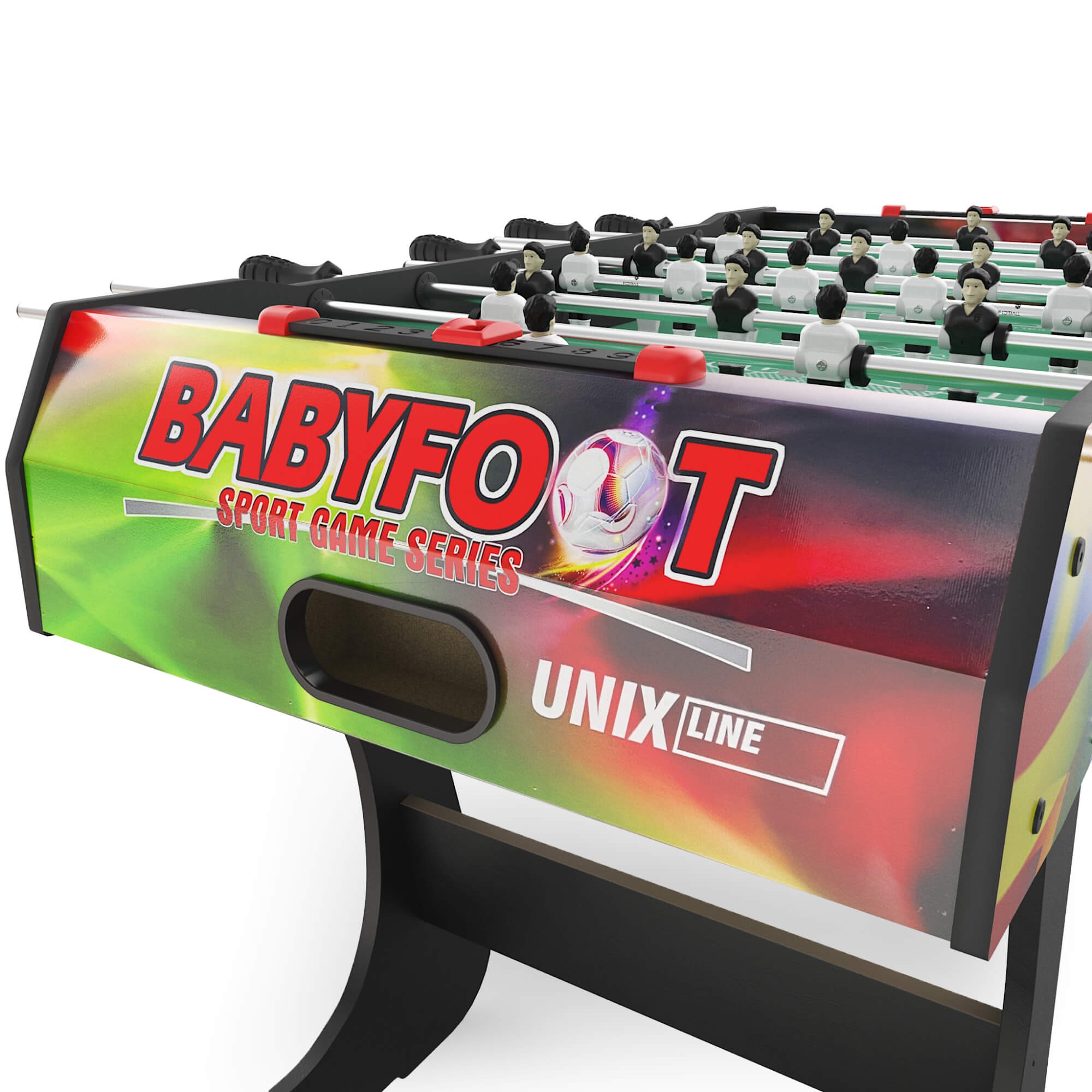 Игровой стол складной Unixt Line Футбол - Кикер (122х61 cм) GTSFU122X61CL Color