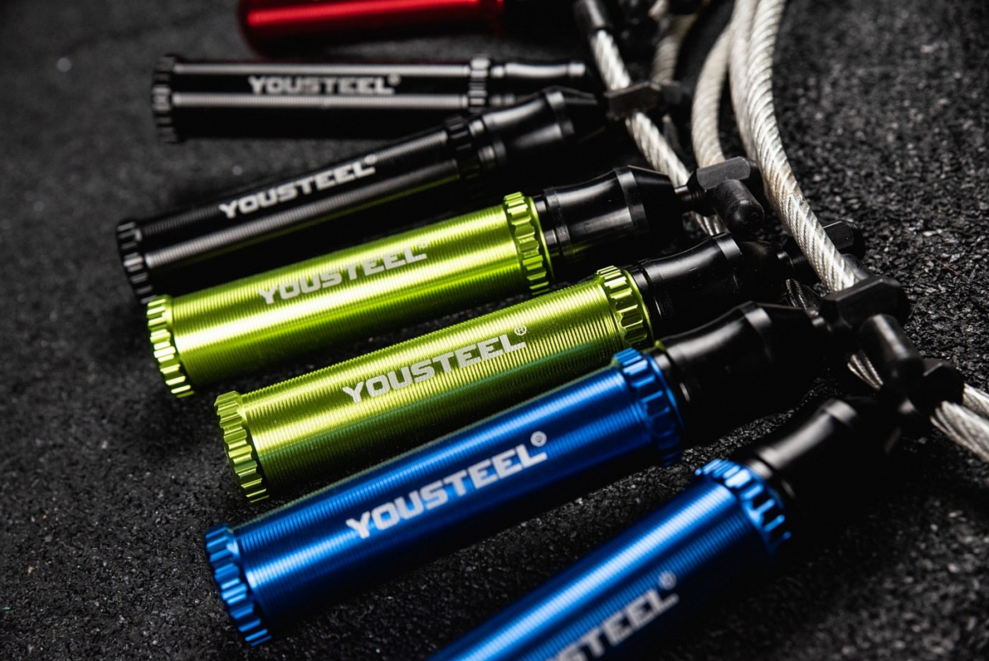 Скакалка YouSteel Heavy jump rope красный