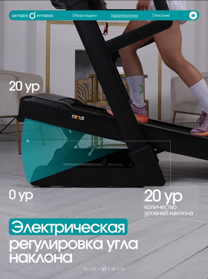 Беговая дорожка домашняя Oxygen Fitness KRYPTON