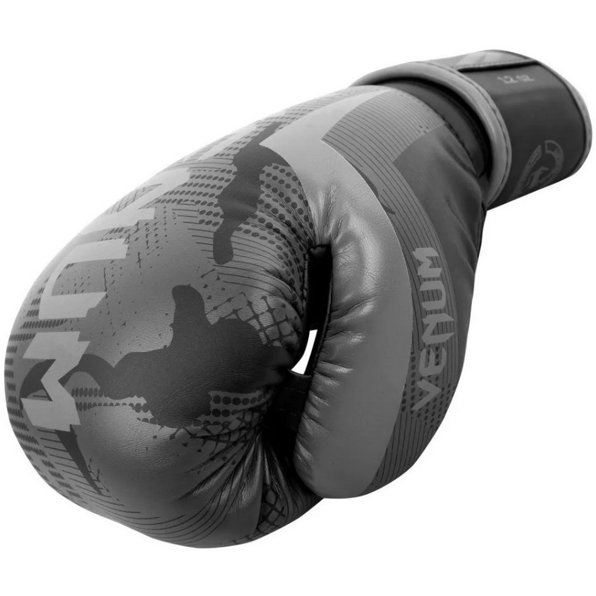Перчатки Venum Elite 1392-536-12oz серый\камуфляж