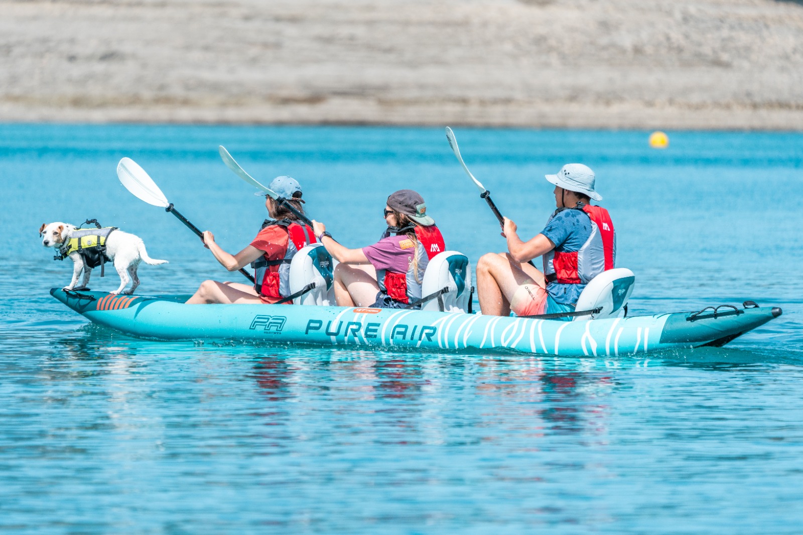 Надувная байдарка Kayak Glider-475 475x83х42см, 3 весла, 3 сиденья, киль, до 230кг Aqua Marina Glider-475 PA-25GD03