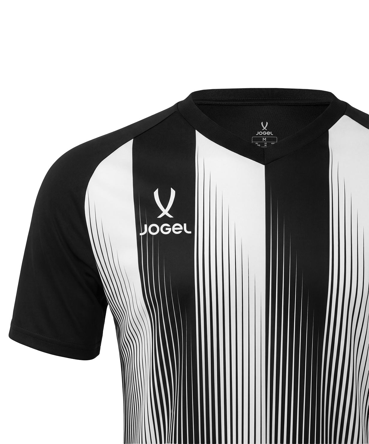 Футболка игровая Jogel CAMP Striped Jersey, черный\белый