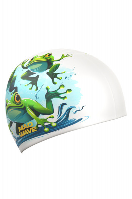 Силиконовая шапочка Mad Wave Frogs HQ M0554 08 0 00W Белый