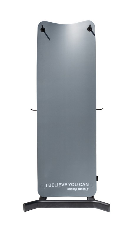 Мат для аэробики Original Fit.Tools NBR 12,5 мм FT-YGR-125NBR-GYP серый с кольцами