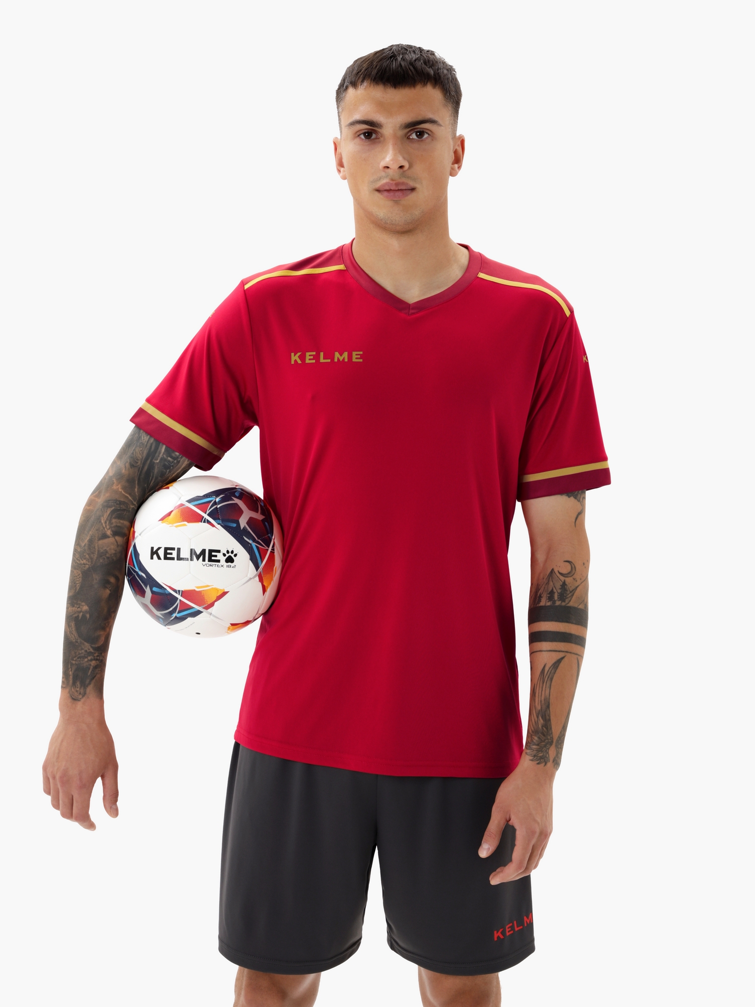 Футбольная форма Kelme Football Suit 8351ZB1158-667 Red\Dark Grey
