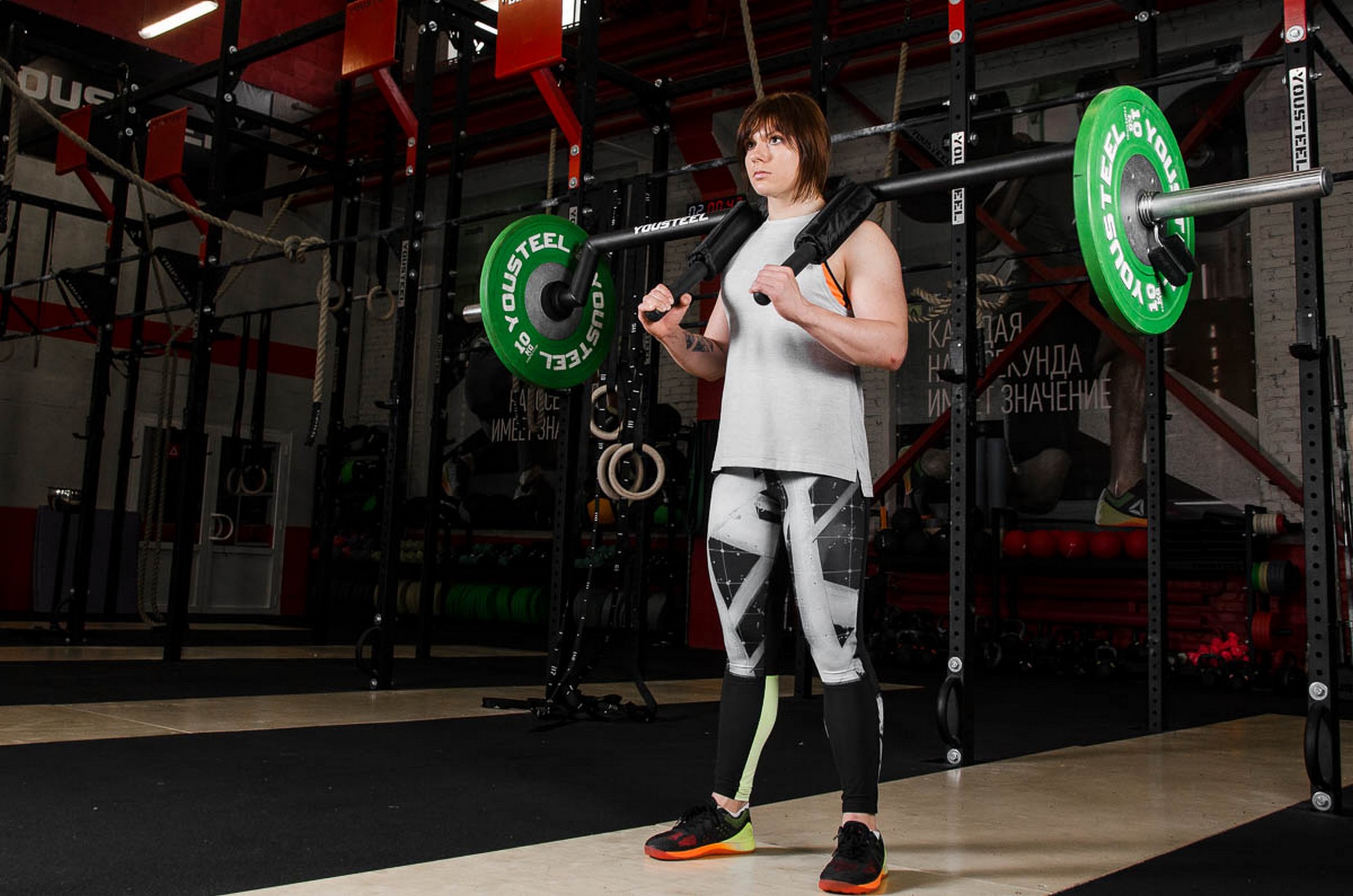 Гриф Безопасный (Хэдфилда) для приседа Yousteel Safety Squat Bar 20кг