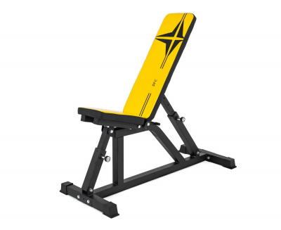Скамья силовая универсальная DFC DZ003Y yellow | Premium Fitness