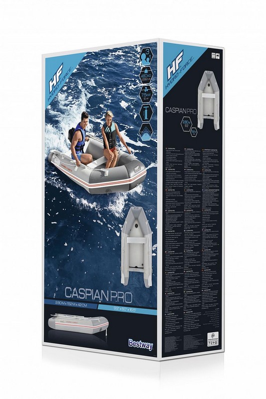 Надувная лодка 280х152х42см Bestway Caspian Pro 65047