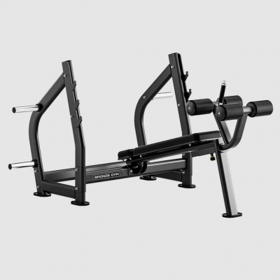 Скамья олимпийская для жима с отрицательным наклоном Bronze Gym RAVE RE57 BGRE57 | Premium Fitness