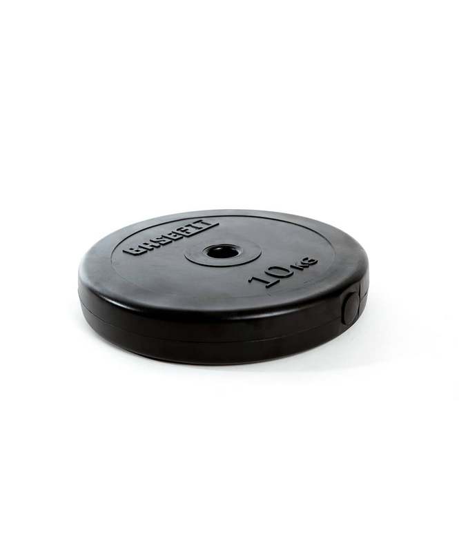 Диск пластиковый BaseFit BB-203 10 кг, d=26 мм, черный