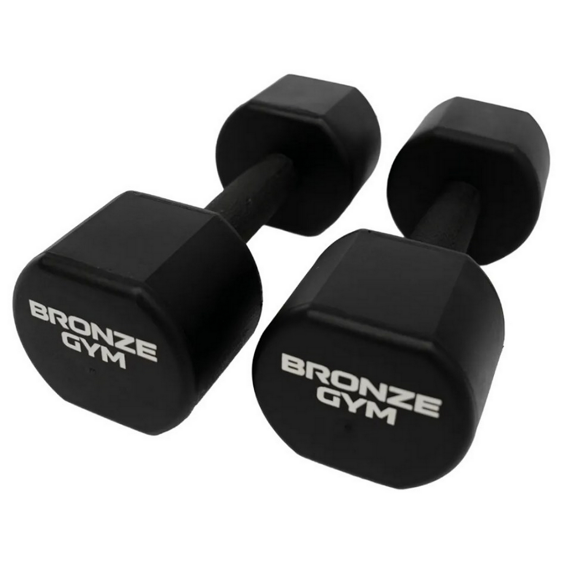 Набор термополиуретановых гантелей 1-10кг - 10пар, шаг 1кг Bronze Gym BGDBTPU01-10
