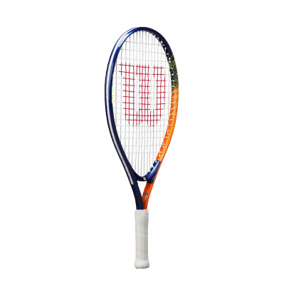 Ракетка для большого тенниса детская 5-6лет, алюминий, со струнами Wilson Slam Jr 21 WR172010U т.сине-оранжевый