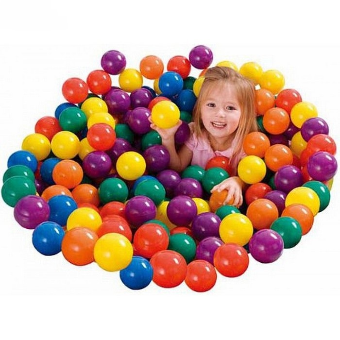 Шарики Intex в сумке 100 шт, 6 цветов 49600