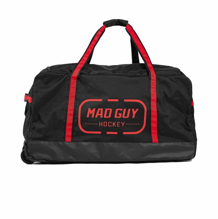 Сумка хоккейная на колесах, JR 34" Mad Guy Strike 2,0, черный\красный