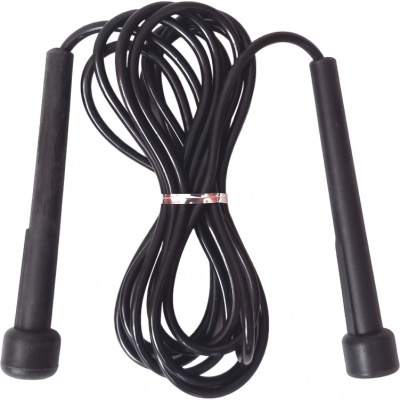 Скакалка скоростная 2,8 м. ПВХ (черная) (E42302) Sportex SRP-104