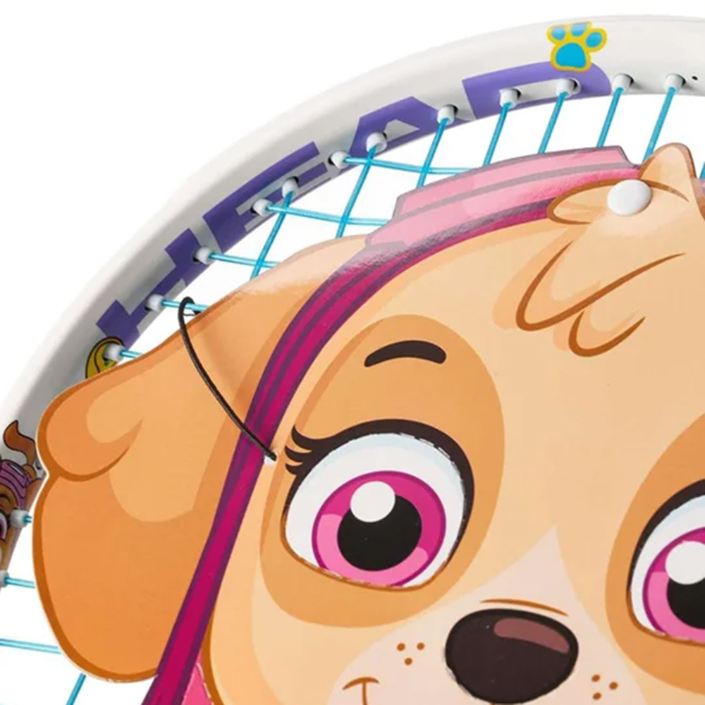 Ракетка для большого тенниса для детей 2-4 лет, алюминий, со струнами Head Paw 19 Gr05 232315 белый