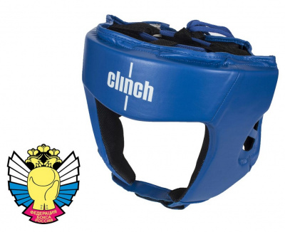 Шлем боксерский Clinch Olimp синий C112