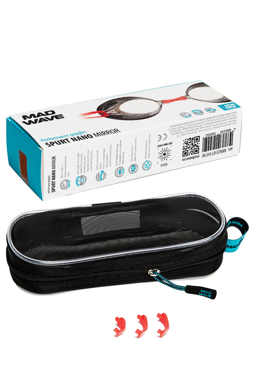 Очки для плавания Mad Wave Spurt Nano mirror M0425 07 0 01W