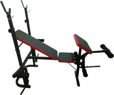 Скамья многофункциональная Sundays Fitness GB-WB4005 черный\красный