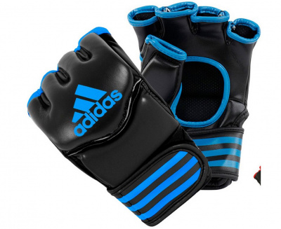 Перчатки для смешанных единоборств Adidas Traditional Grappling черно-синие adiCSG07