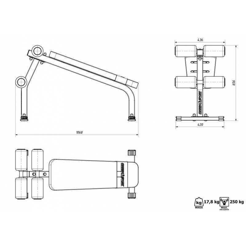 Скамья для скручиваний Marbo MS-L110
