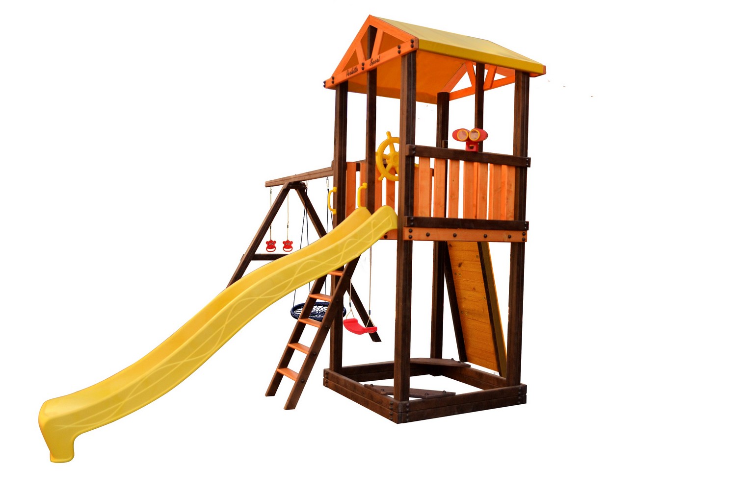 Игровой комплекс Perfetto Sport Pitigliano-4 + качели Паутина
