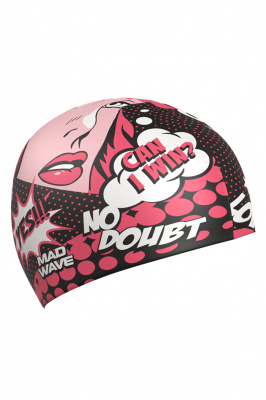 Силиконовая шапочка Mad Wave Pop-art M0554 22 0 05W красный