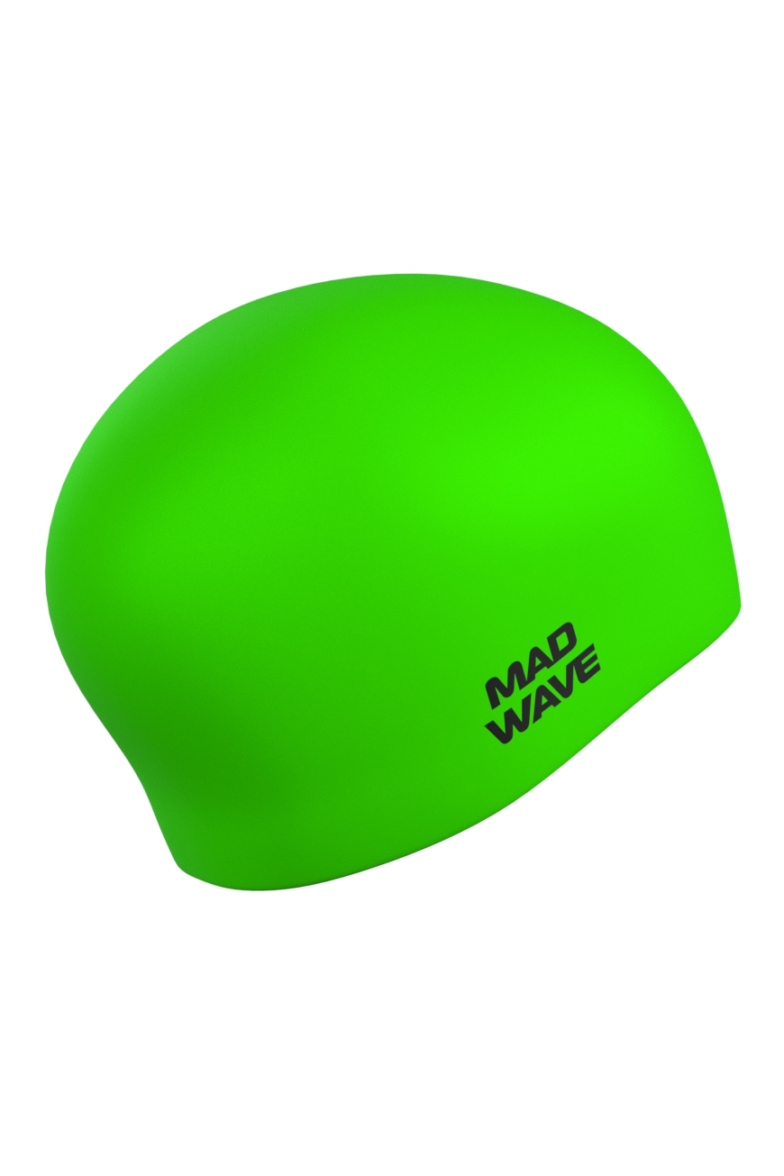 Силиконовая шапочка Mad Wave Long hair silicone M0511 01 0 10W зеленый