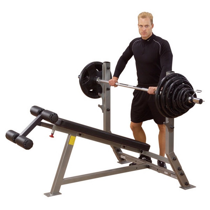 Скамья для жима штанги лежа вниз головой Body Solid SDB-351G | Premium Fitness