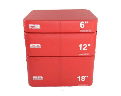Набор плиобоксов Perform Better Extreme Foam Plyobox Set 3 3401 красный 15 см, 31 см, 46 см, красный