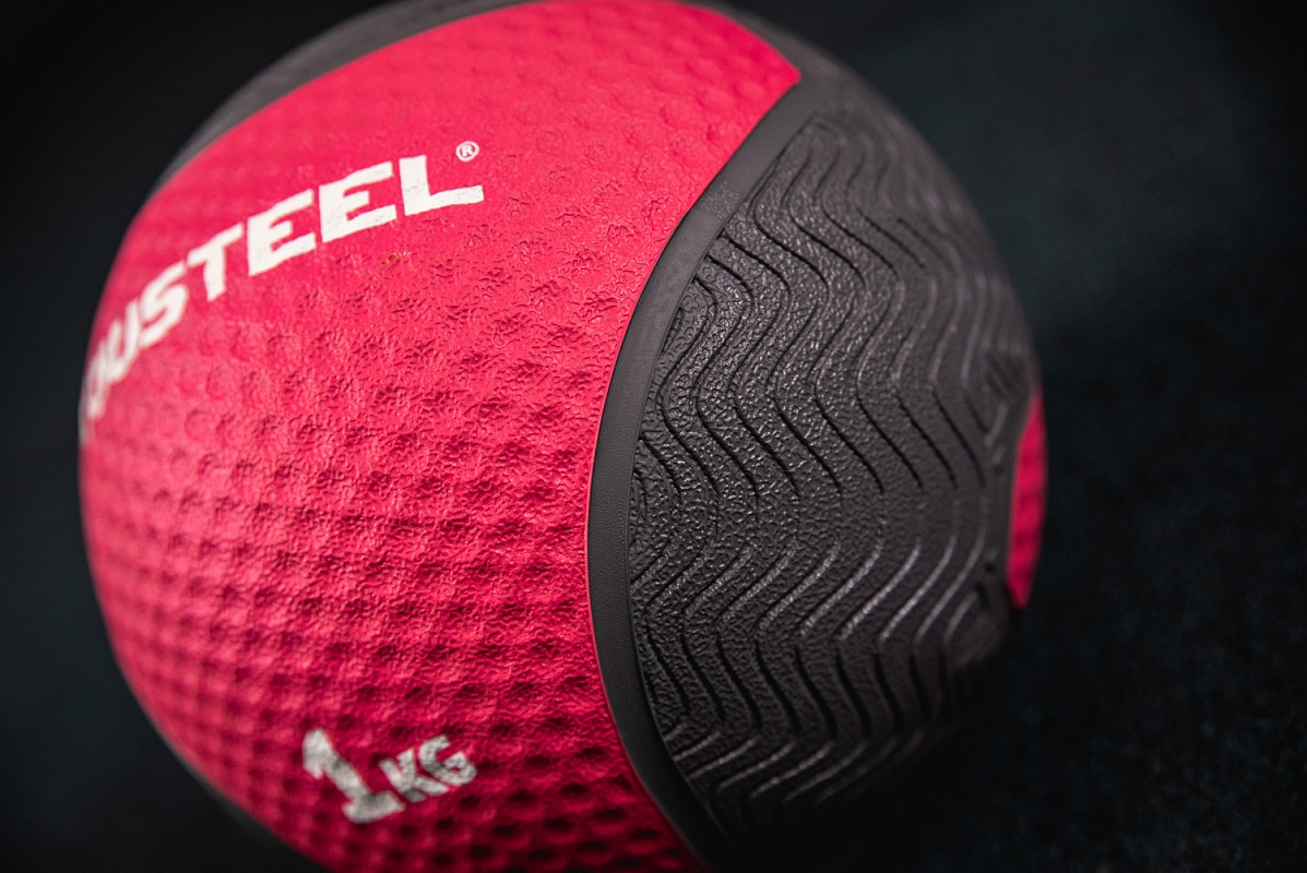 Медицинбол резиновый 1KG YouSteel 19см