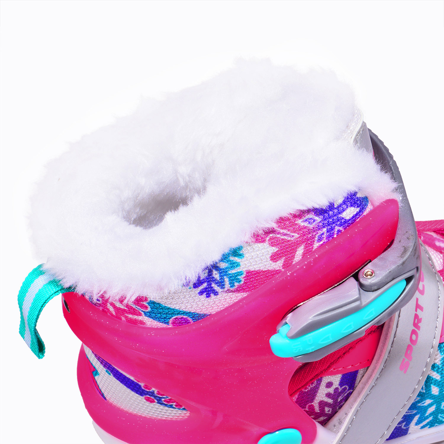 Раздвижные коньки (с мехом) Sport Collection CK-SK1105 pink
