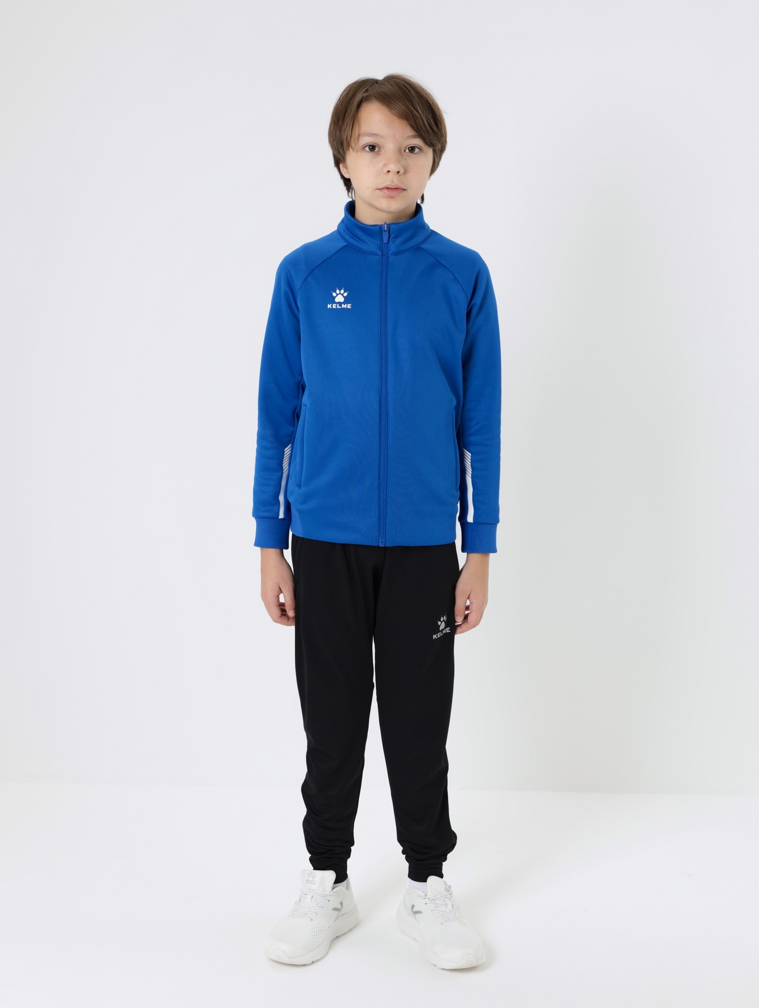 Детская олимпийка Kelme Children's Knitted Jacket (fleece) 7461WT3143-481 Blue