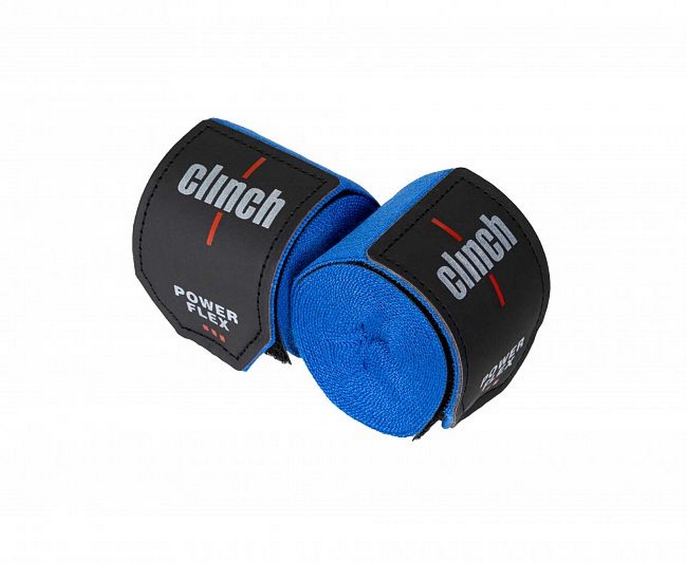 Бинты боксерские 255см Clinch Boxing Hand Wrap Power Flex C239 синий длина 2.55 м