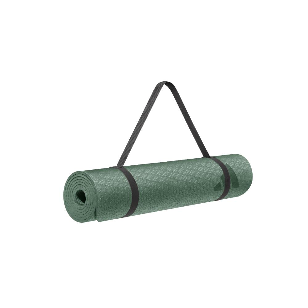 Коврик (мат) для йоги 183x61x0.6 Adidas ADYG-10002LI, цвет зеленый