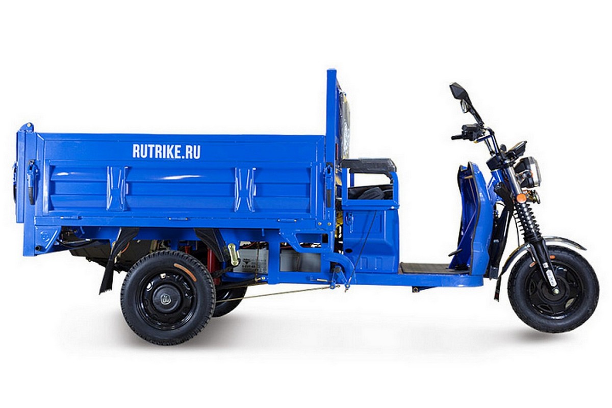 Грузовой электрический трицикл RuTrike D5 1700 гидравлика (60V1200W) 024732-2798 темно-зеленый