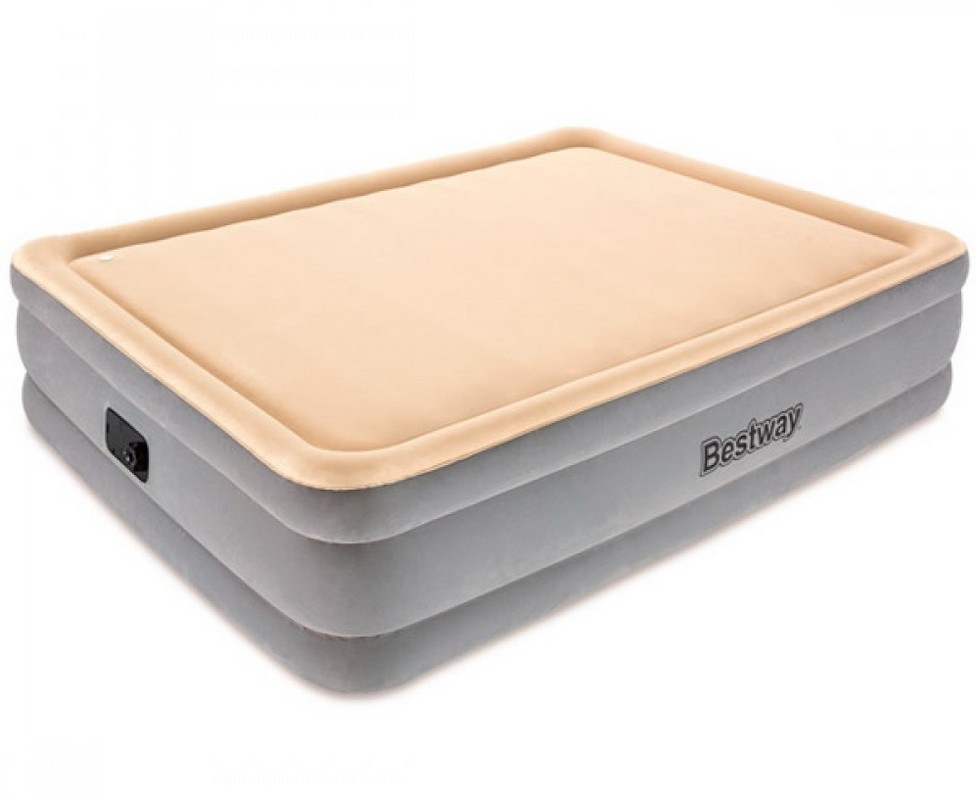 Надувная кровать Bestway FoamTop Comfort Raised Airbed(Queen) 203х152х46см со встр насосом,мягкий верх 67486